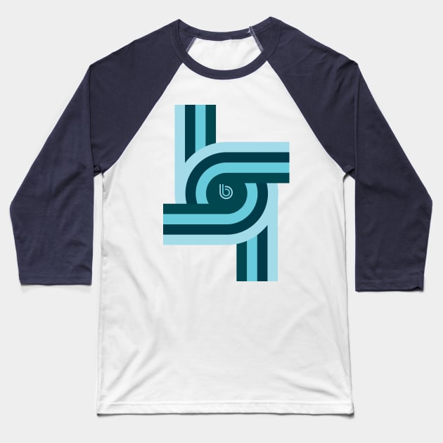 Twisted Bauhaus Baseball T-Shirt by modernistdesign